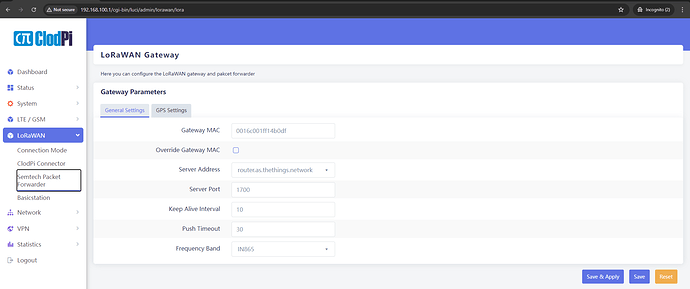 CPL_GW_Conf_Semtech Packet Forwarder
